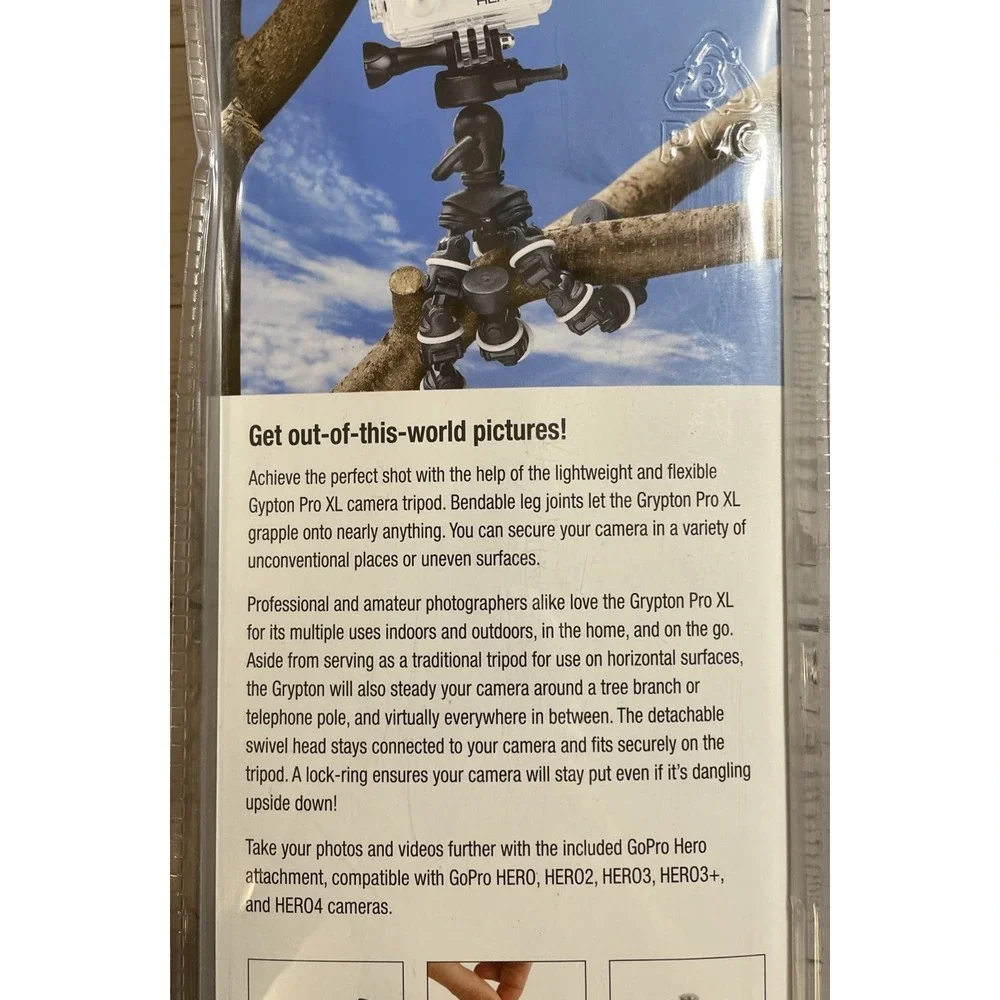 Targus Grypton Pro XL‎ Flexible Tripod with GoPro Hero Attachment TG-GT80G-101